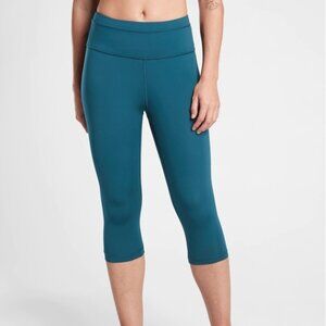 Athleta Teal Cropped Leggings